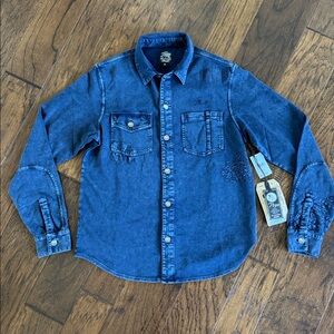 Prps Textured Long Sleeve Button Down Shirt Men's S NWT